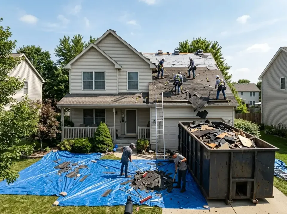 roof-replacement-debris-remova-004 — frequently asked questions, Cheapest Dumpster Rentals in Loves Park, IL